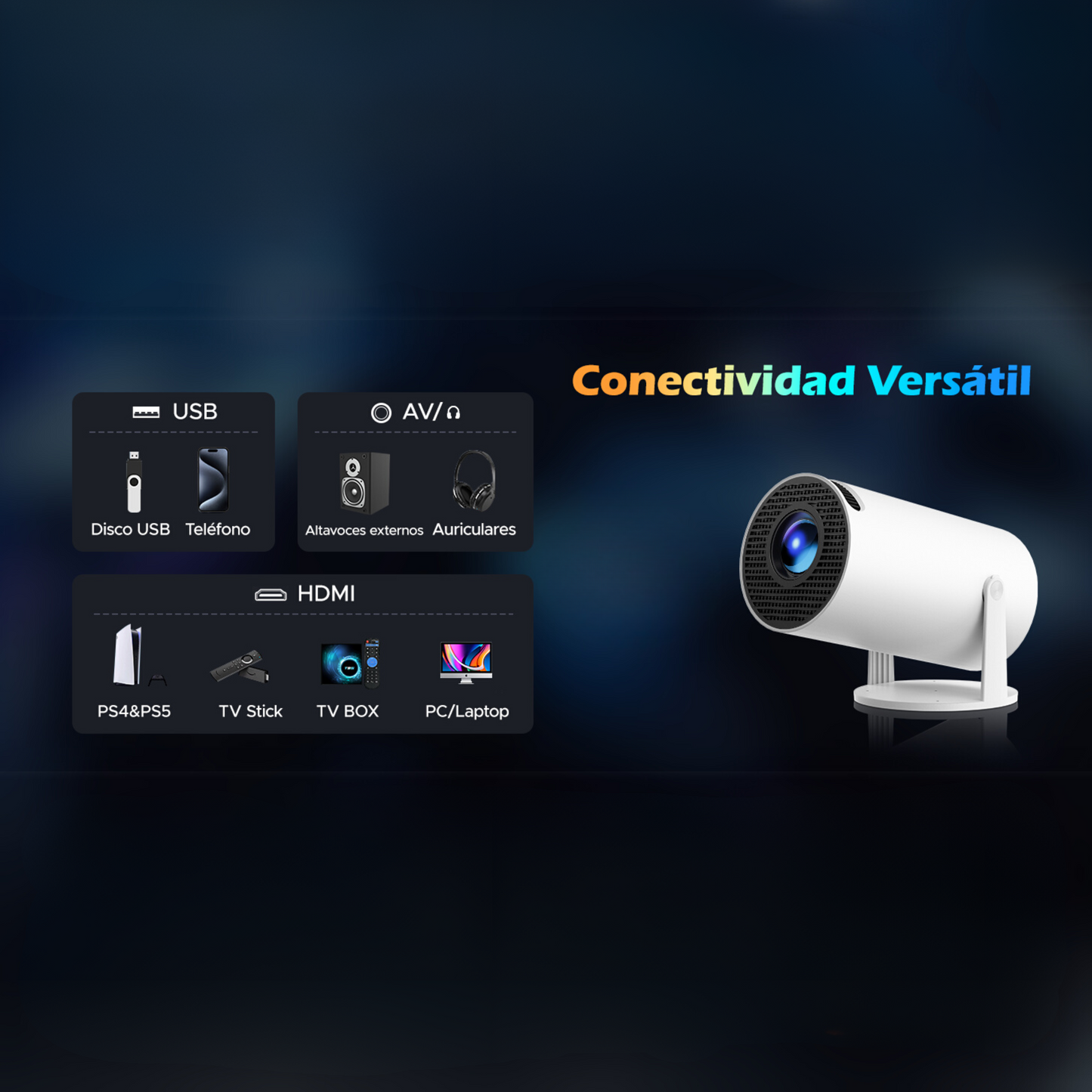 Mini Proyector Portatil
