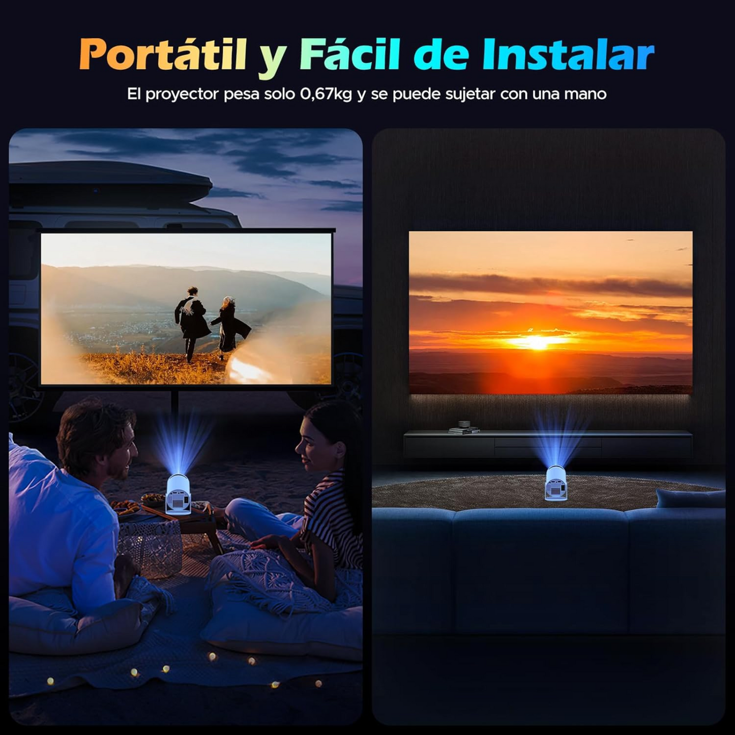 Mini Proyector Portatil